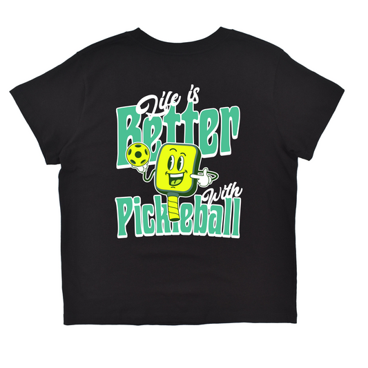 Life's Better With Pickleball Boyfriend Tee